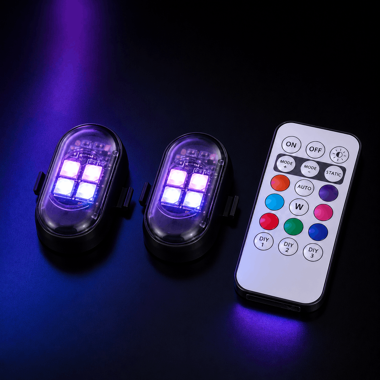 2 rgb glow pods for your car from lightmotorpsorts