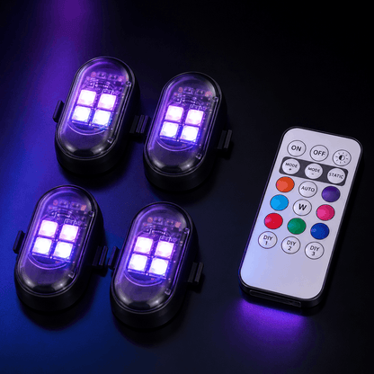 4 rgb glow pods for your car from lightmotorpsorts