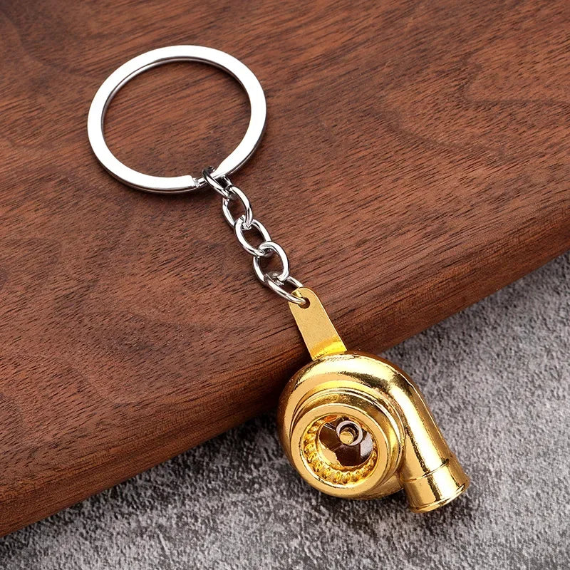 Turbocharger keychain compressor housing detail — performance replica