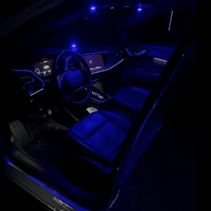 audi filled with rgb pods from light motorports