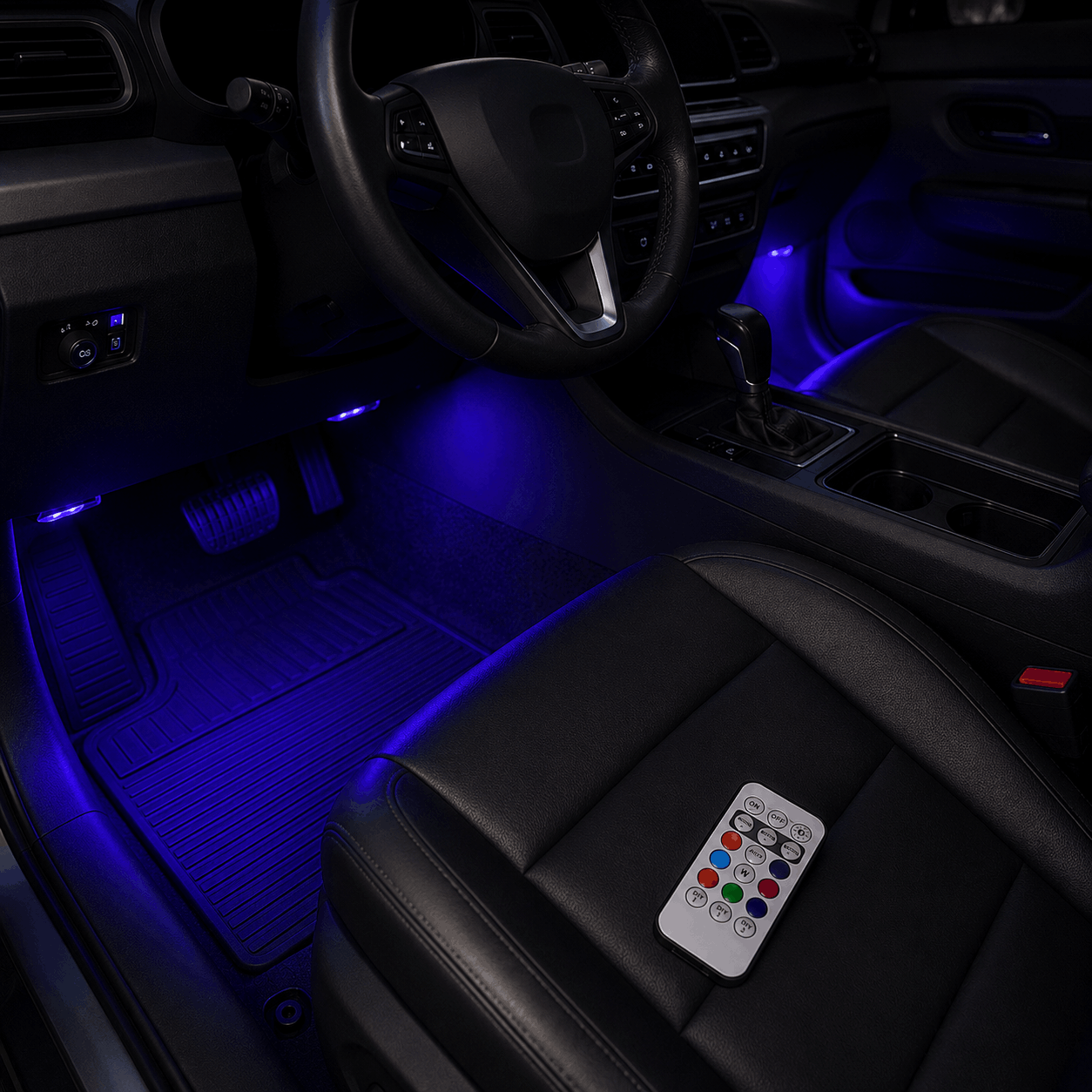 rgb pods adding a glow to a car from lightmotorsports